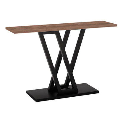 Console Wirmo pakoworld walnut meamine-black metal leg 110x30x80cm