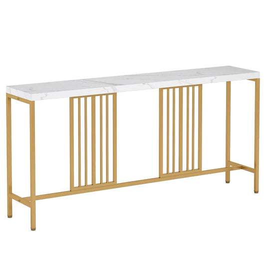 Buffet Gledo pakoworld marble white-gold metal 180x30x94cm