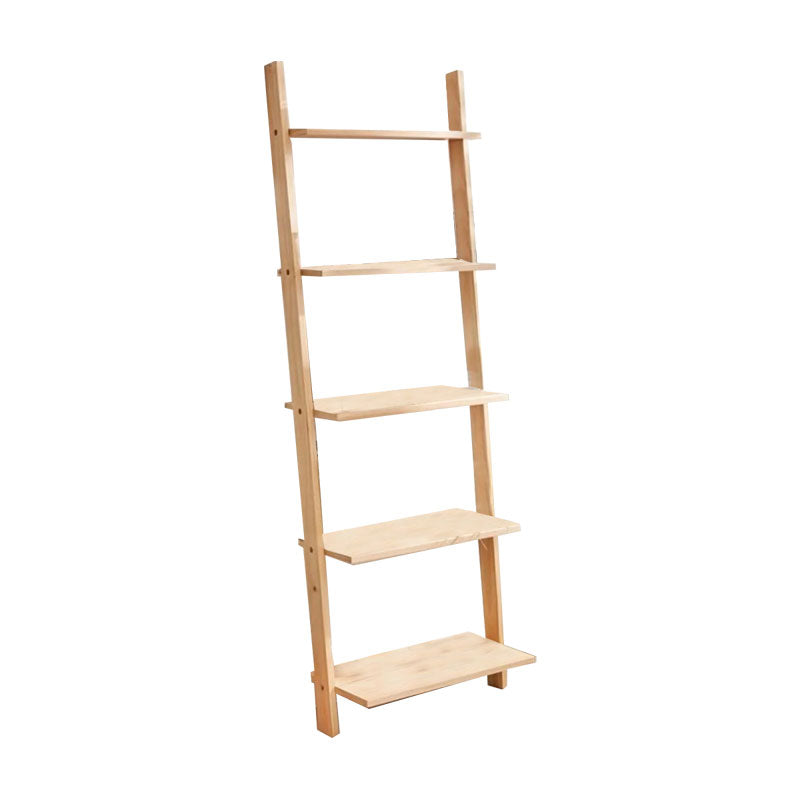 Fealor pakoworld bookcase natural pine wood 50x20x148cm