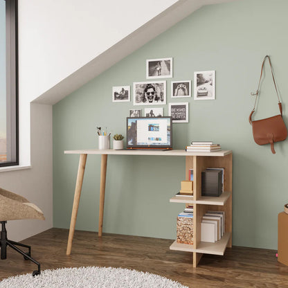 Volet pakoworld work desk in oak-anthracite shade 114x56x76cm