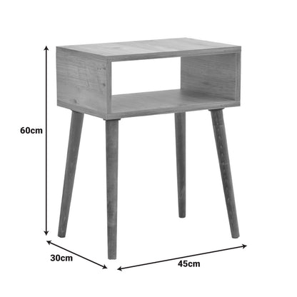 Nightstand Hank in natural sheade 45x30x60cm