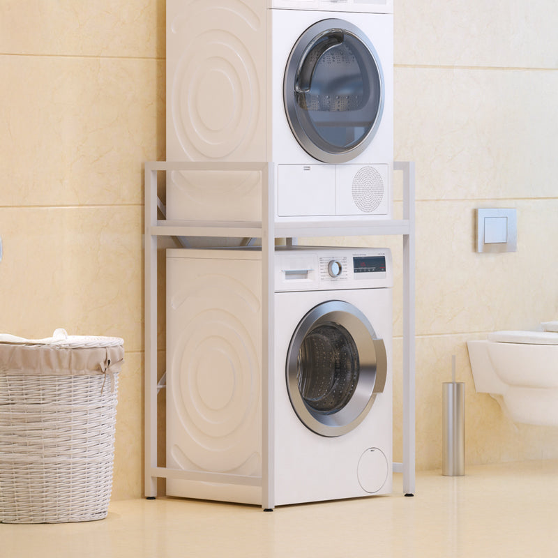 Washer-dryer support shelf Delavar metal white 72x60x116cm