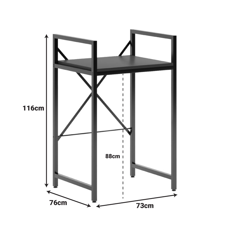 Washer-dryer support shelf Delavar metal white 72x60x116cm