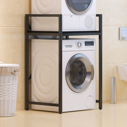 Washer-dryer support shelf Delavar metal black 72x60x116cm
