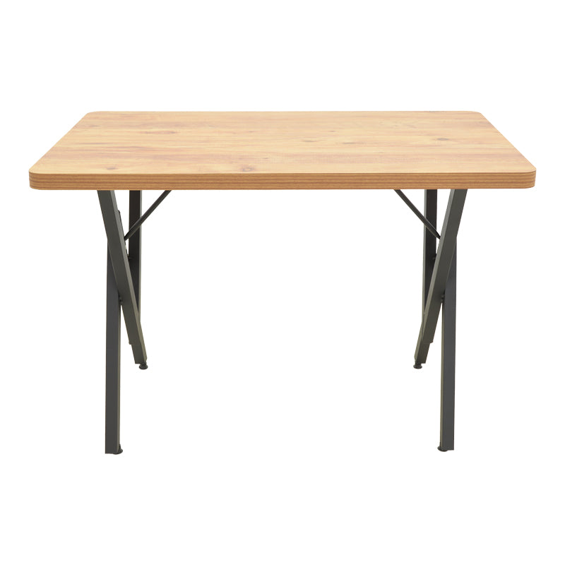 Vertex table oak with black metal legs 110x70x72cm
