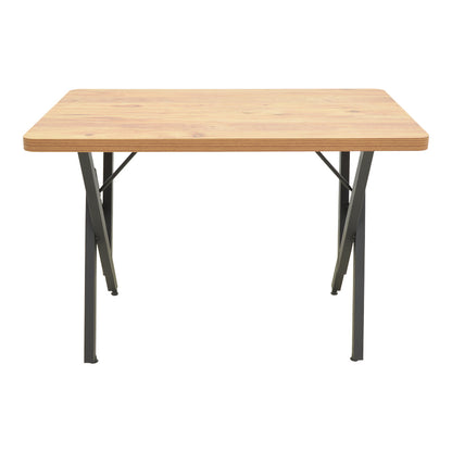 Vertex table oak with black metal legs 110x70x72cm