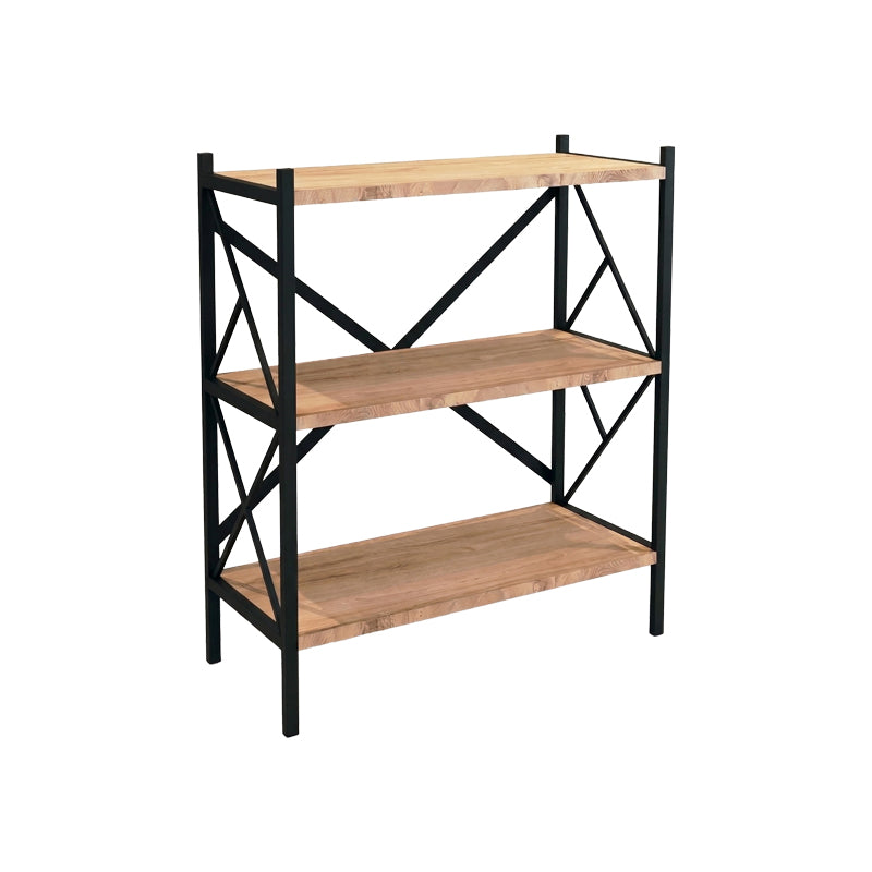 Althea freestanding shelf oak with black metal 60x30x90cm