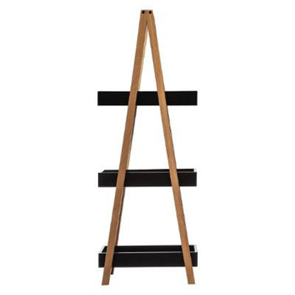Floor shelf Nancy pakoworld wooden in natural-black color 30x18,5x82cm
