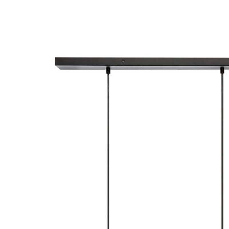 Ceiling light Nat pakoworld Ε27 in black-natural color 80x6x110cm