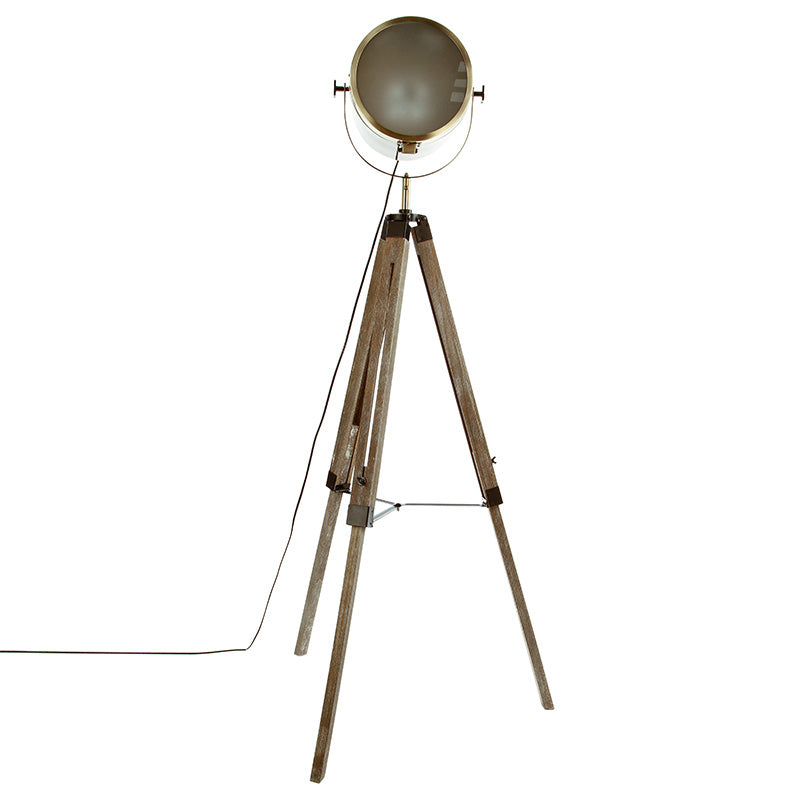 Adjustable floor lamp Mads pakoworld E27 bronze-brown 62.5x57x150cm