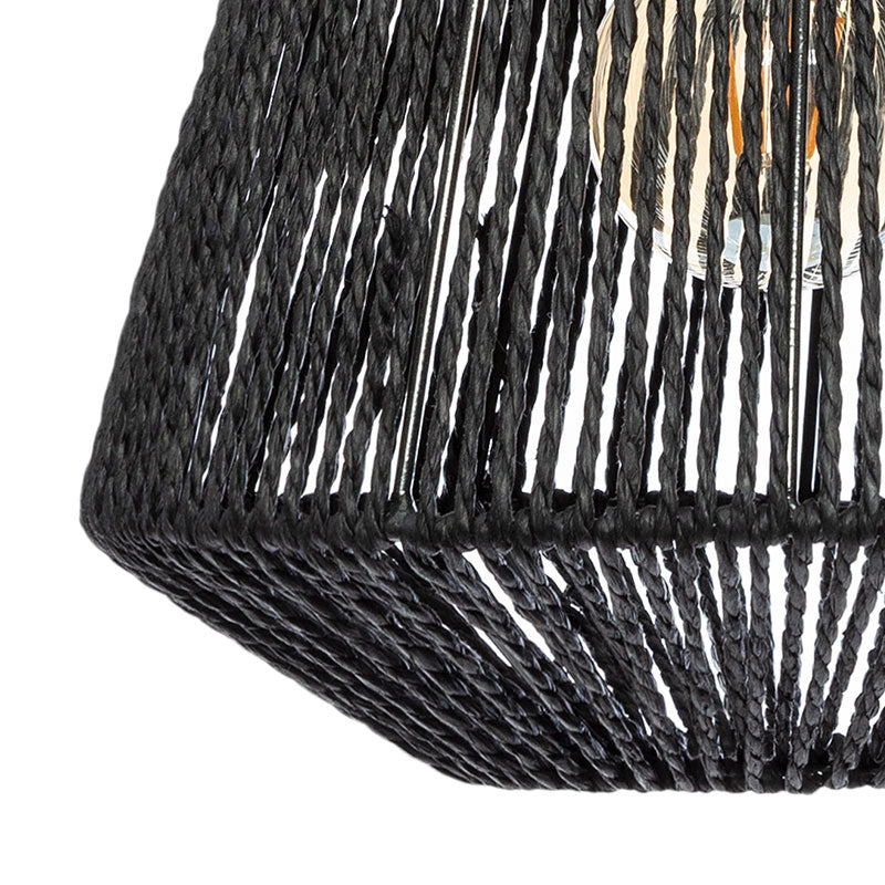 Ceiling light Jily pakoworld Ε27 black D29x26.8cm