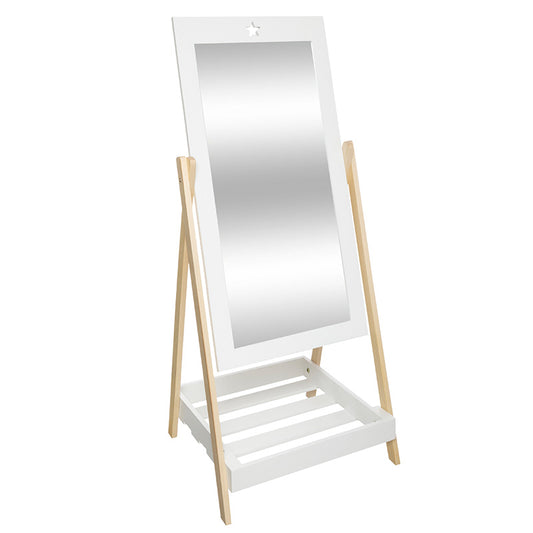 Full body mirror Denil pakoworld white-natural 46.5x40x102cm