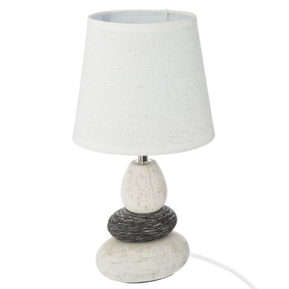 Table lamp Rockgem Ε27 ivory-anthracite D18x33cm
