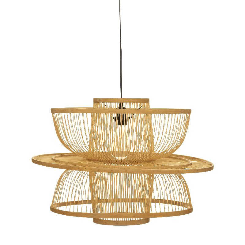 Single light ceiling lamp Orgalia pakoworld E27 natural Φ58x45cm