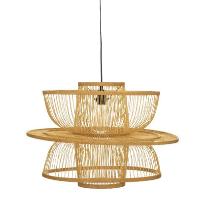 Single light ceiling lamp Orgalia pakoworld E27 natural Φ58x45cm