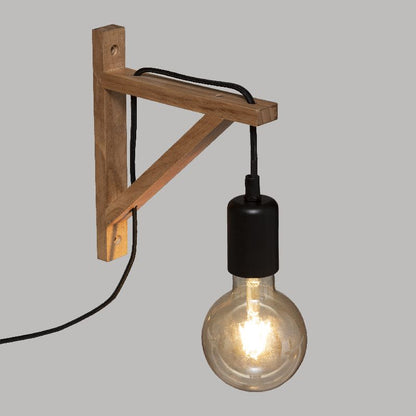 Wall lamp PWL-1111 pakoworld Ε27 natural 19x3x22.5cm