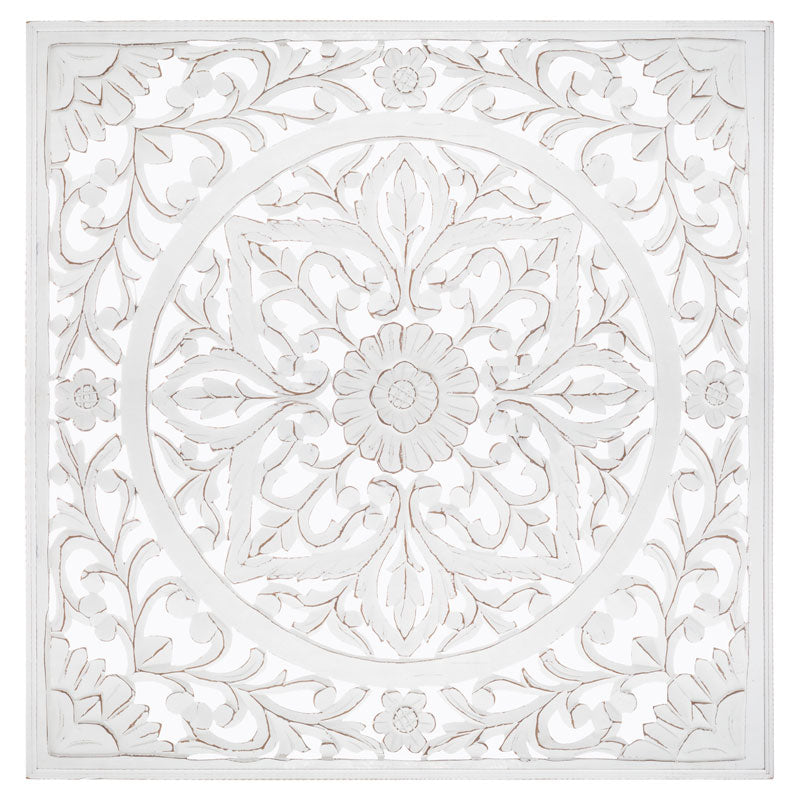 Wall decoration Fanny pakoworld MDF white 90.5x90.5cm