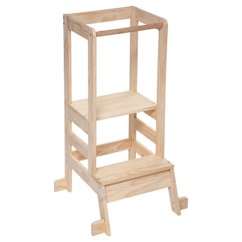 Children's observation tower Montessori pakoworld natural 51x51x90cm