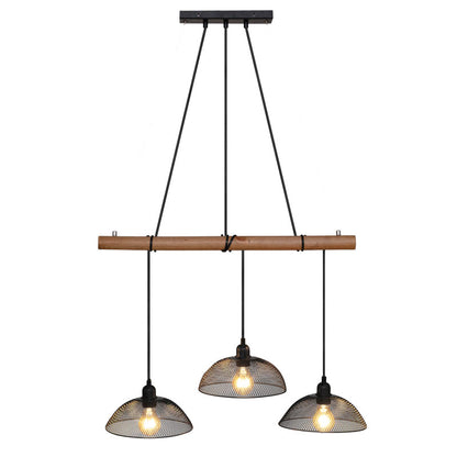 Timmy pakoworld three-light ceiling lamp E27 black-natural 70x70x150cm