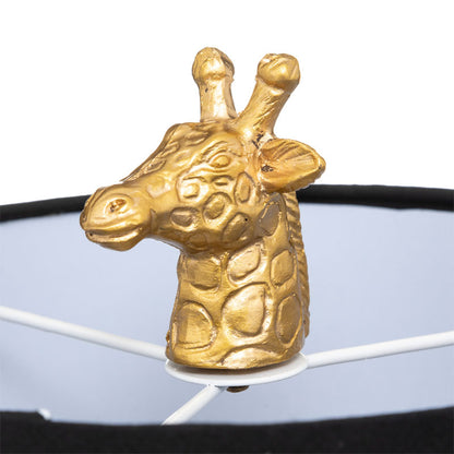 Giraffe table lamp pakoworld E27 black-gold 22.5x20x42cm