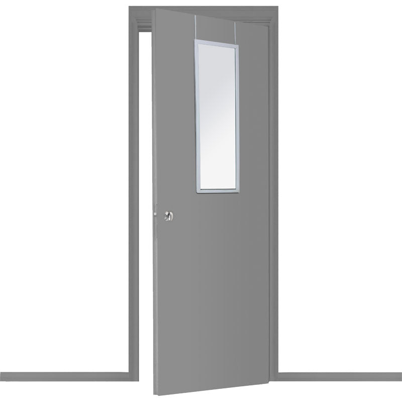 Door mirror PWD-0111 pakoworld polyresin-silver 34x1.7x94cmm