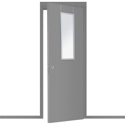 Door mirror PWD-0111 pakoworld polyresin-silver 34x1.7x94cmm