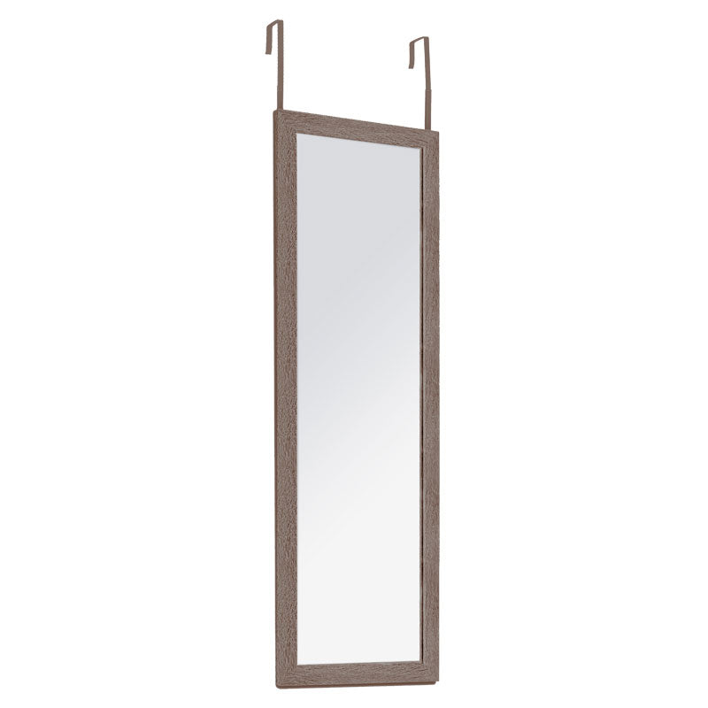 Door mirror PWD-0113 pakoworld MDF-aluminum walnut 35x2x109cm