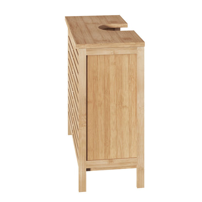 Bathroom bench for sink Sicela pakoworld in natural color 60x28x80cm