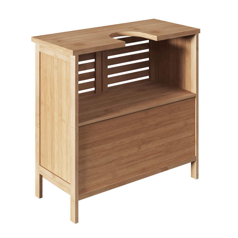 Bathroom bench for sink Sicela pakoworld in natural color 60x28x80cm