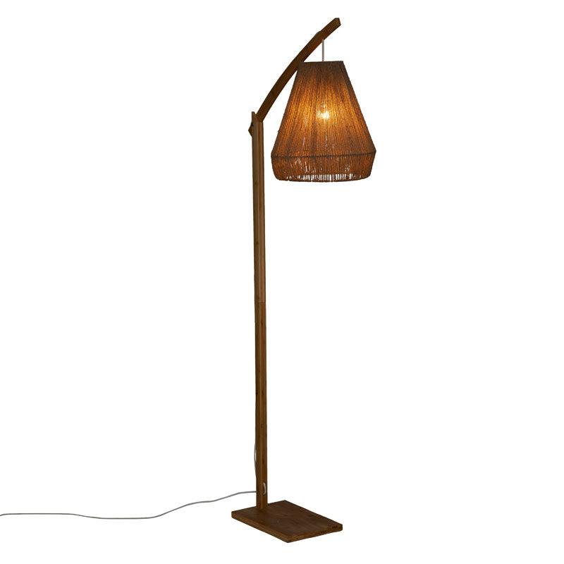 Floor lamp Sean pakoworld E27 60W bamboo beige 52x30x158cm