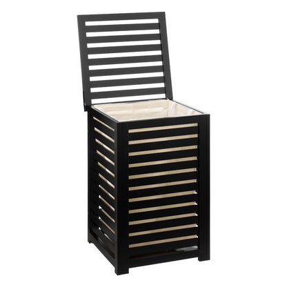 Laundry basket Africa pakoworld black 40x38x58cm