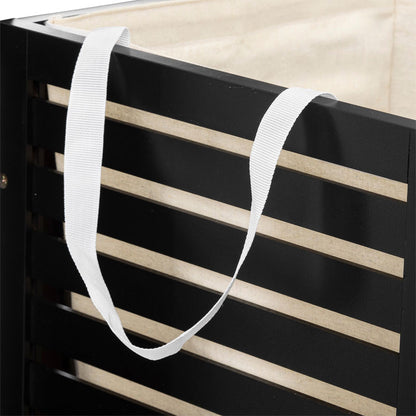 Laundry basket Africa pakoworld black 40x38x58cm