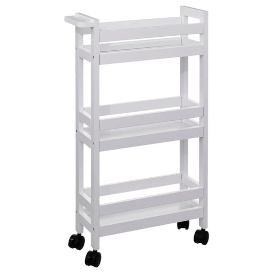 Trolley-shelving 3-story Trolley pakoworld white 40x15x75cm