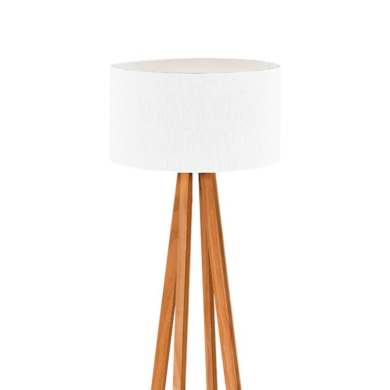 Floor lamp Flordel pakoworld E27 natural color wood D38.5x116cm