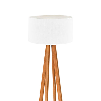 Floor lamp Flordel pakoworld E27 natural color wood D38.5x116cm