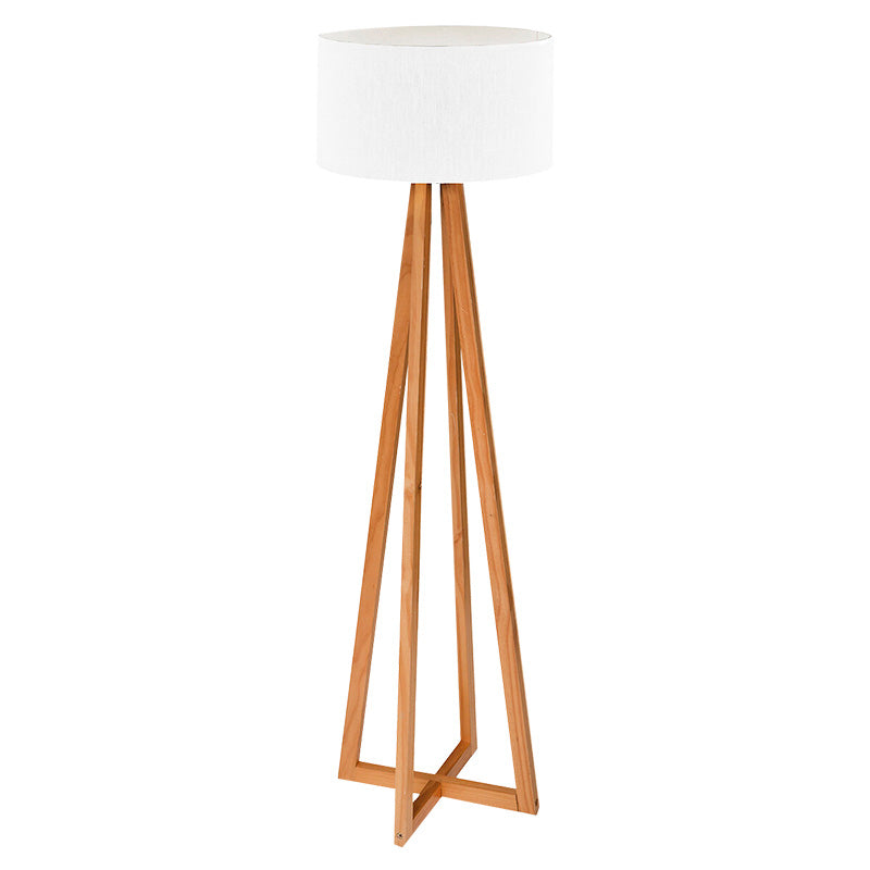Floor lamp Flordel pakoworld E27 natural color wood D38.5x116cm