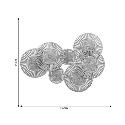 Wall deco Circlie pakoworld golden metal 99x4x71cm