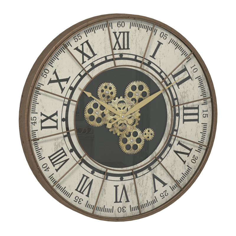 Wall clock Jellar pakoworld bronze metal D57x7cm