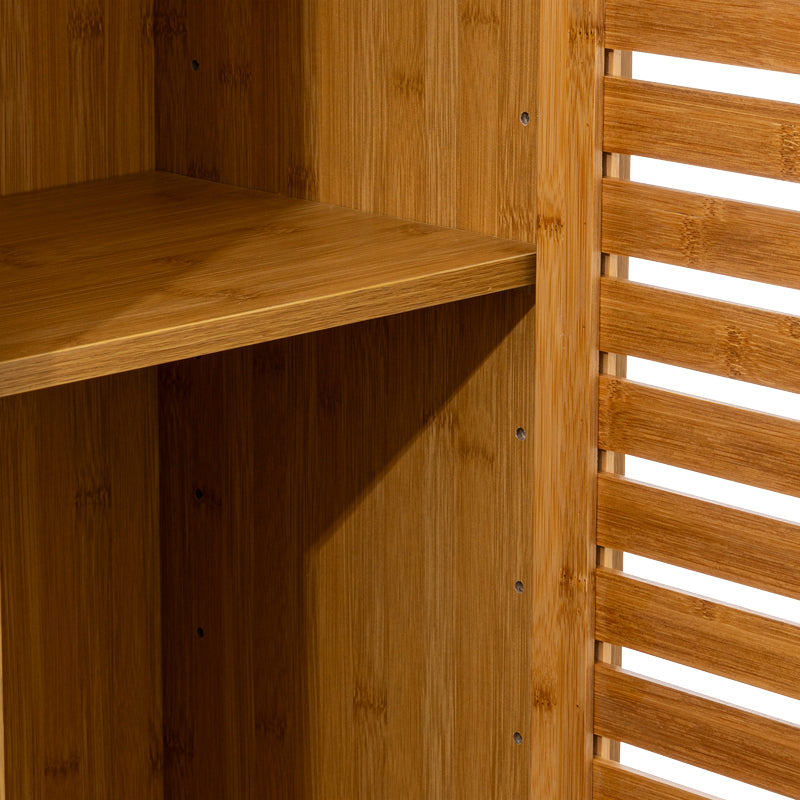 Wall cabinet-column Sicela pakoworld in natural color 33x28x168cm