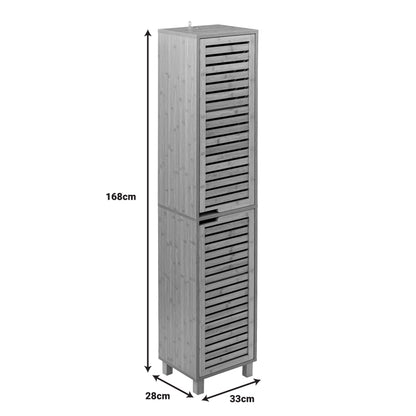 Wall cabinet-column Sicela pakoworld in natural color 33x28x168cm