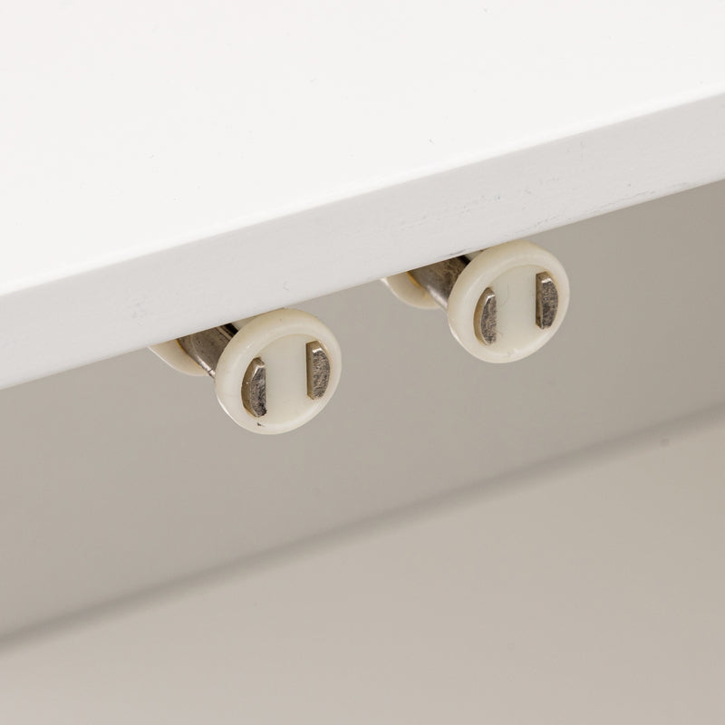 Bathroom cabinet-counter Derfen pakoworld mdf in white-natural color 70x33x80cm