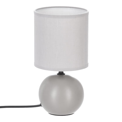 Table lamp PWL-1210 pakoworld E14 ceramic in grey color D13x25cm
