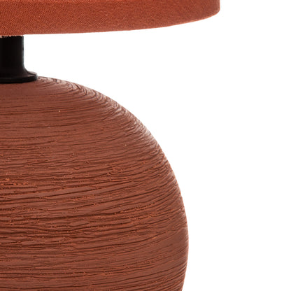 Table lamp PWL-1210 pakoworld E14 ceramic in terracotta color D13x25cm