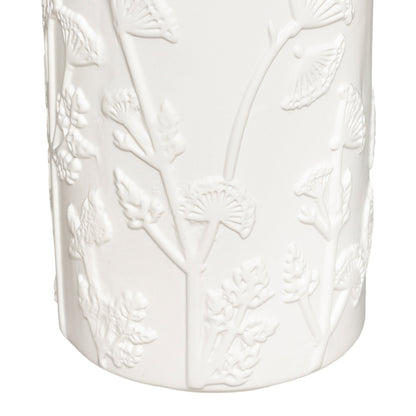 Vase Hanie pakoworld ceramic in white color D12x25cm