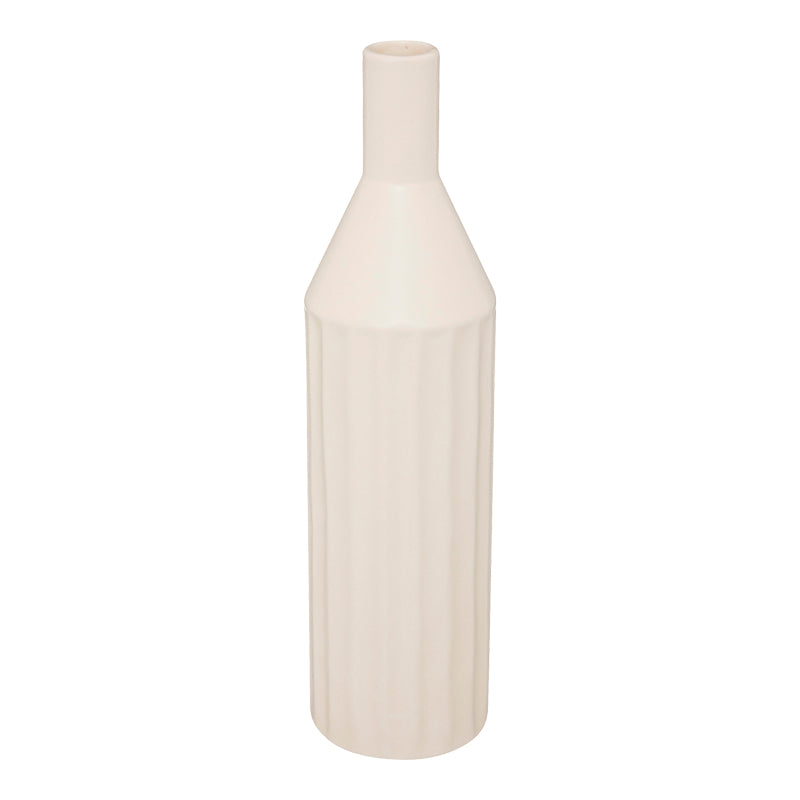 Vase Drego pakoworld ceramic in beige color D8x30cm