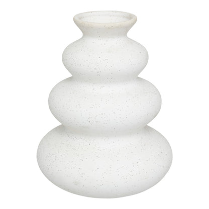 Vase Delfar pakoworld ceramic in white color D18x20cm