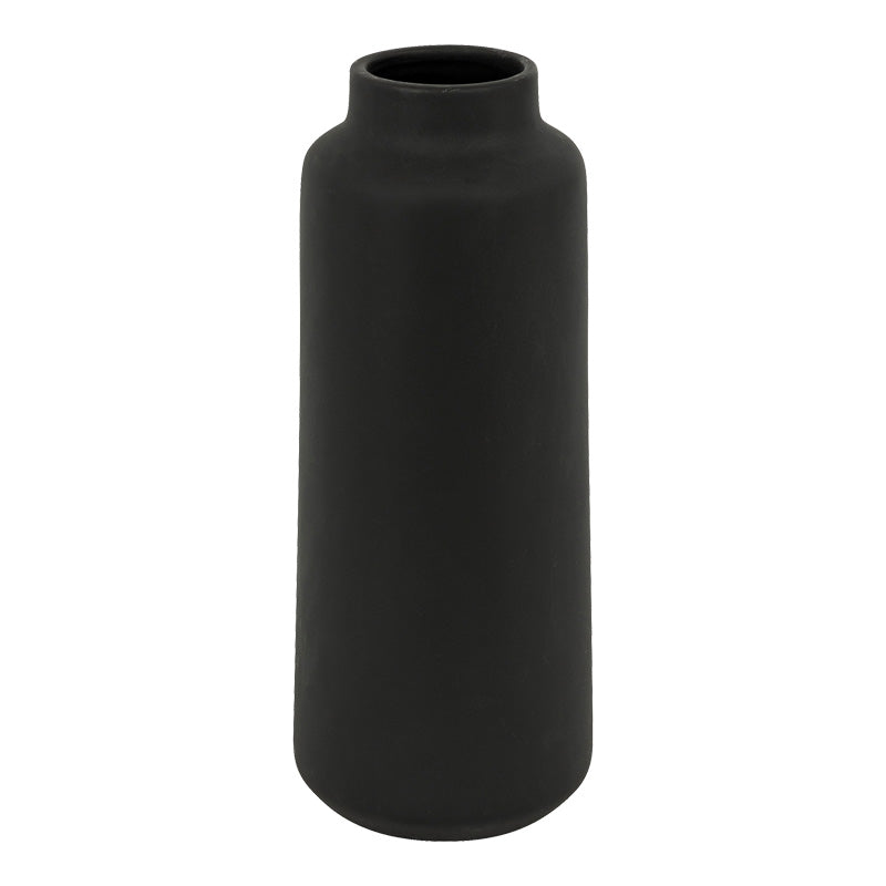 Vase Bender ceramic in black color D12x30cm
