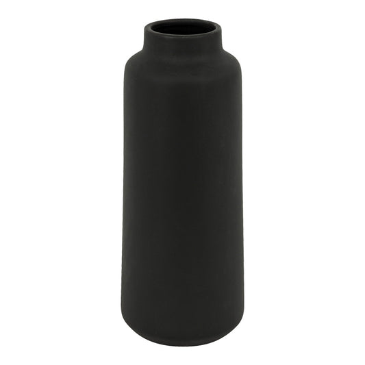 Vase Bender ceramic in black color D12x30cm