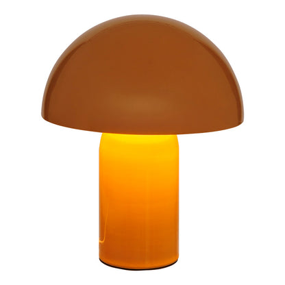Table lamp Mushi metal in yellow color D20x24,5cm
