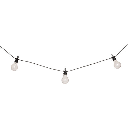 Deco garland with 10 led lights Karivan in black color 490x12x6cm
